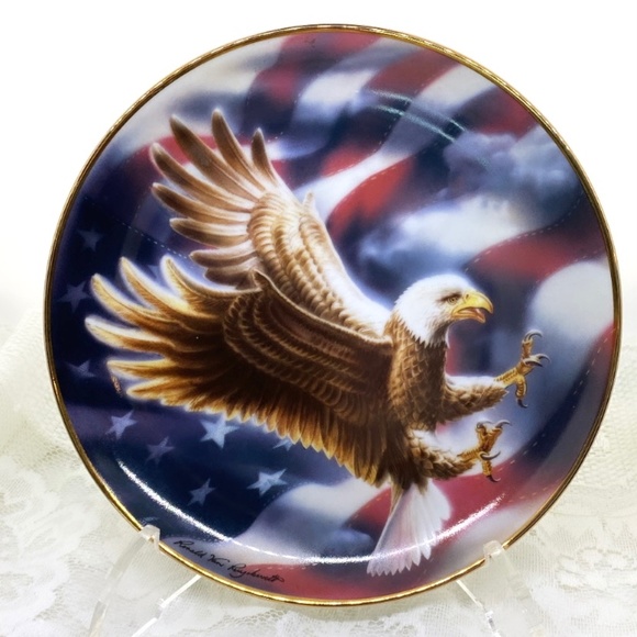 Vintage Collectible 1991 The American Eagle Frank Mint Plate - Picture 1 of 3